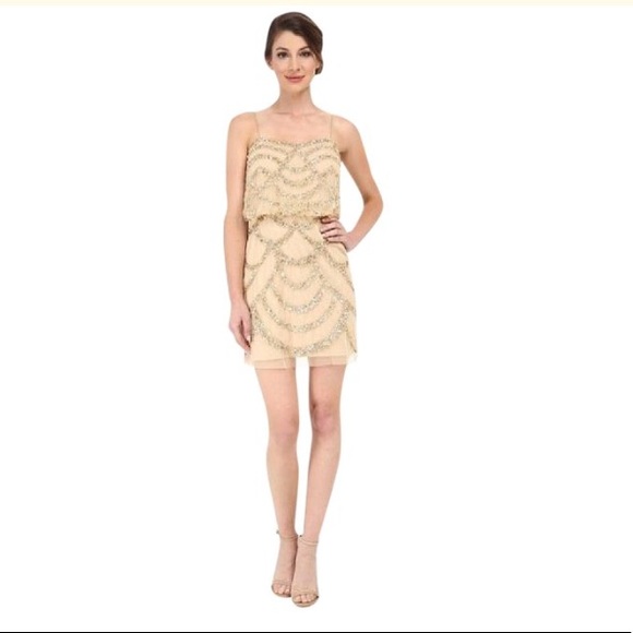 Aidan Mattox Pink Embellished Blouson Party - Picture 3 of 8